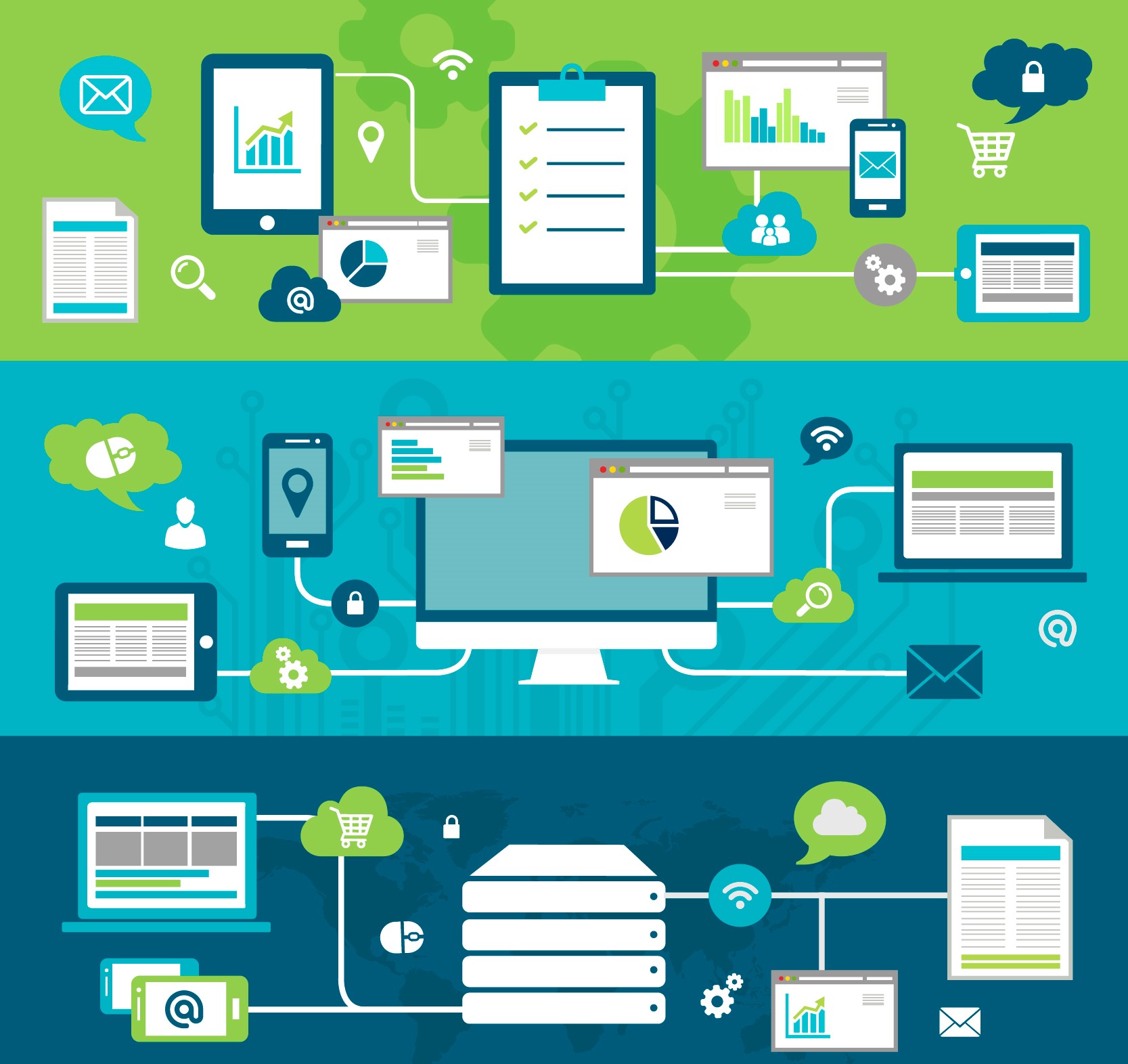 images illustrative des outils de mesure de l’efficacité de sa communication digitale: